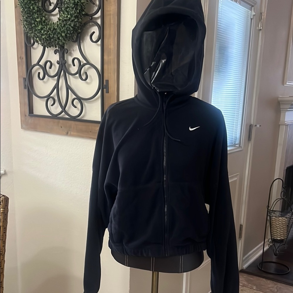 Nike Women's Black Hooded Jacket